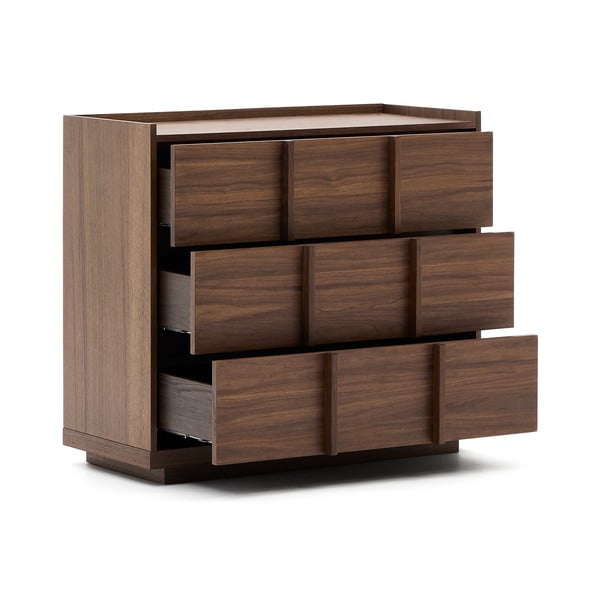 Hnedá komoda v dekore orecha 100x78x50 cm Onix – Kave Home-image-4