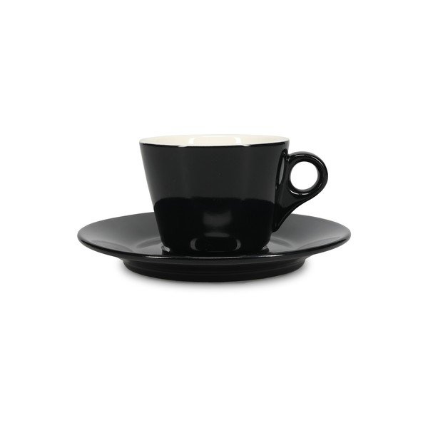 Čierna porcelánová šálka na cappuccino 160 ml Barista – BonBistro-image-2
