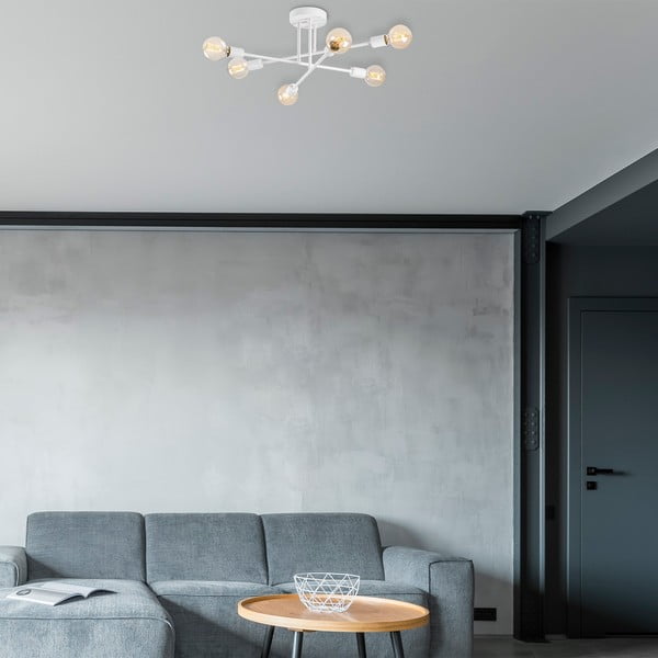 Biele stropné svietidlo 64x64 cm Flower – Opviq lights-image-1