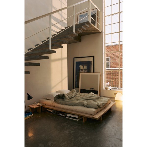 Hnedý nočný stolík z borovicového dreva Japan – Karup Design-image-4