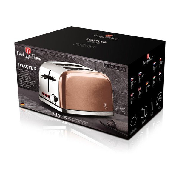 Béžový hriankovač Rosegold Metallic Line - BerlingerHaus-image-3