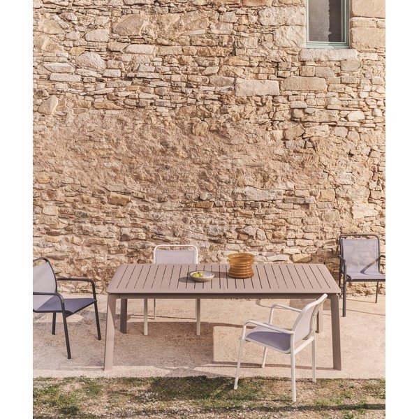 Kovový záhradný jedálenský stôl 100x205 cm Brela – Kave Home-image-1