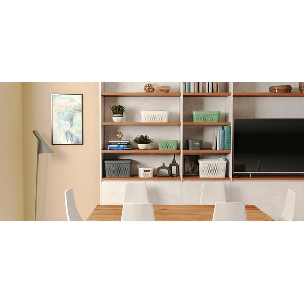 Biely úložný košík Curver Infinity Dots, 17 l-image-2