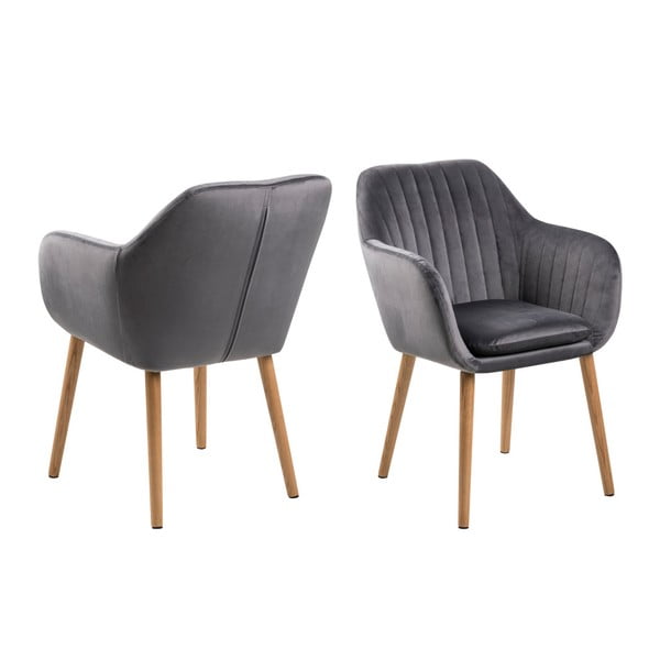 Tmavosivá jedálenská stolička Actona Emilia Vic-image-2