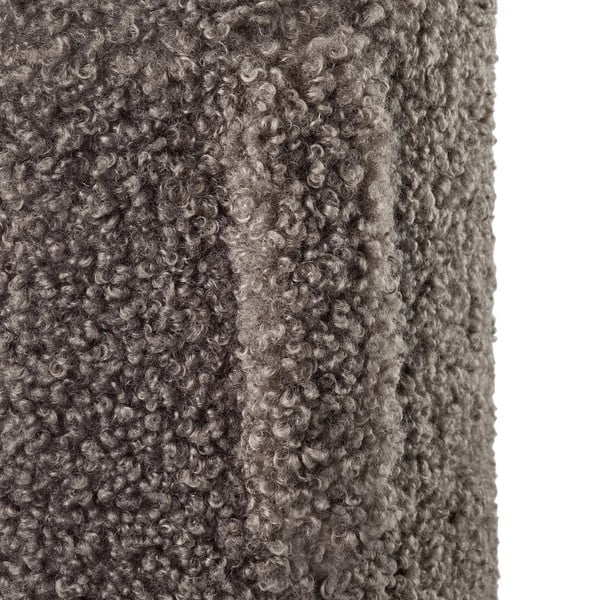 Tmavohnedý taburet z textílie buklé Teddy – Blomus-image-3