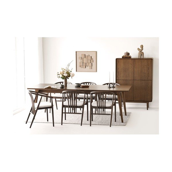 Rozkladací jedálenský stôl s prídavnou doskou v dekore duba Darwin – House Nordic-image-1