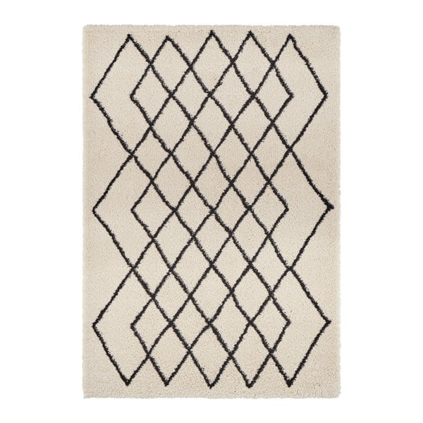 Krémovo-čierny koberec Mint Rugs Allure, 160 × 230 cm