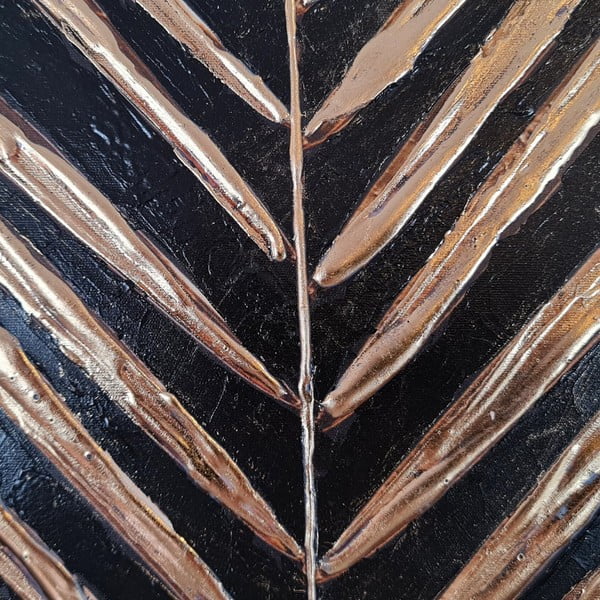 Ručne maľovaný obraz 70x70 cm Palm Leaf – Wallity-image-2