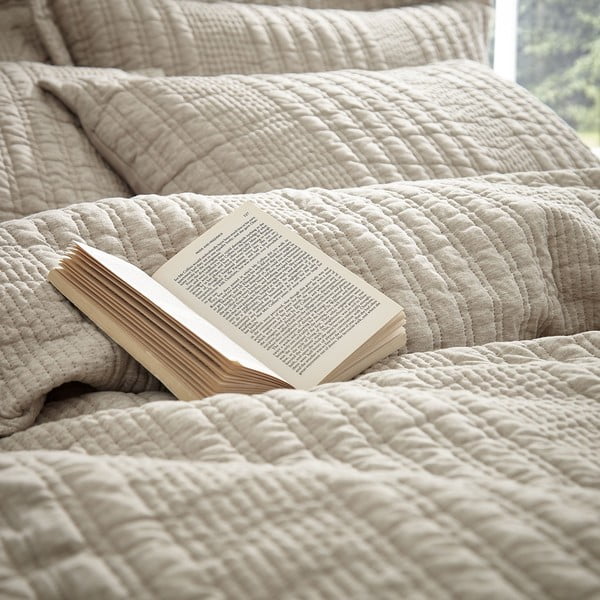 Béžové obliečky na dvojlôžko 200x200 cm Tamba Stripe – Pineapple Elephant-image-3