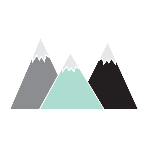 Nástenná samolepka Dekornik Pastel Mountains, 180 × 100 cm