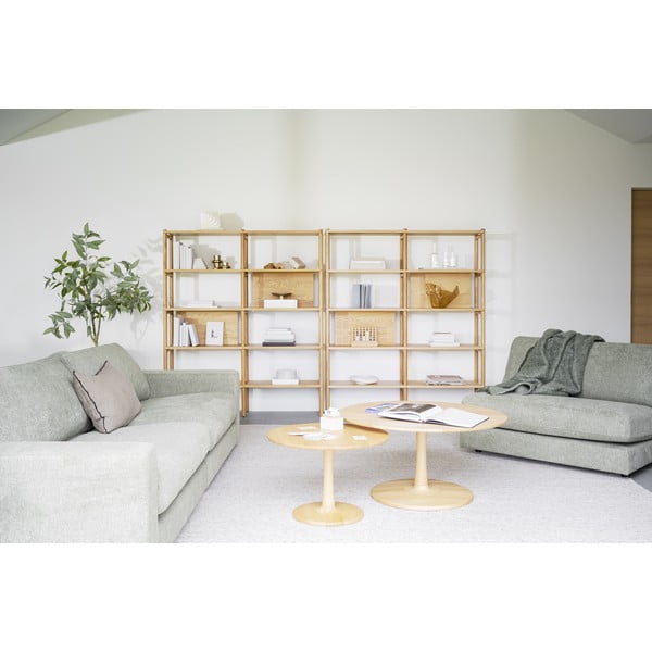 Okrúhly konferenčný stolík v dekore duba v prírodnej farbe 60x60 cm Hobart – Rowico-image-4