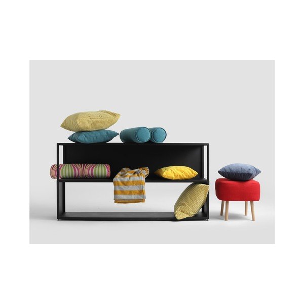 Čierna knižnica CustomForm Hyller, výška 75 cm-image-3