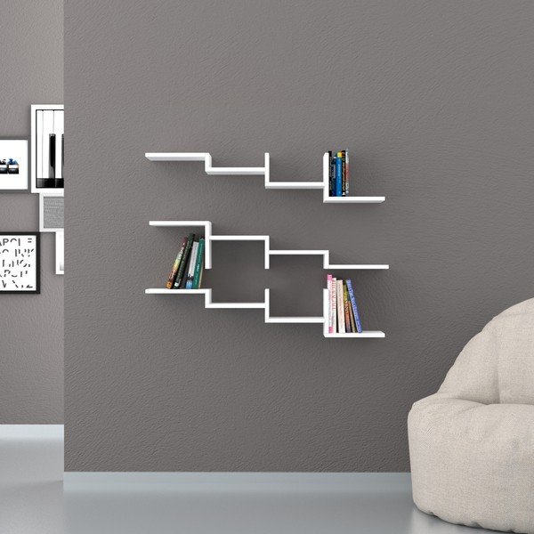 Biela polica Mobito Design Step-image-1