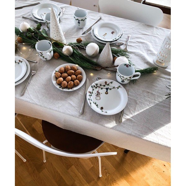 Biely porcelánový tanier s vianočným motívom ø 22 cm Hammershøi Christmas – Kähler Design-image-2