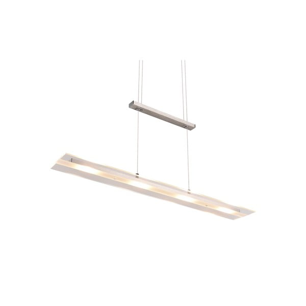 Šedé LED závesné svietidlo so skleneným tienidlom Milos – Reality-image-4