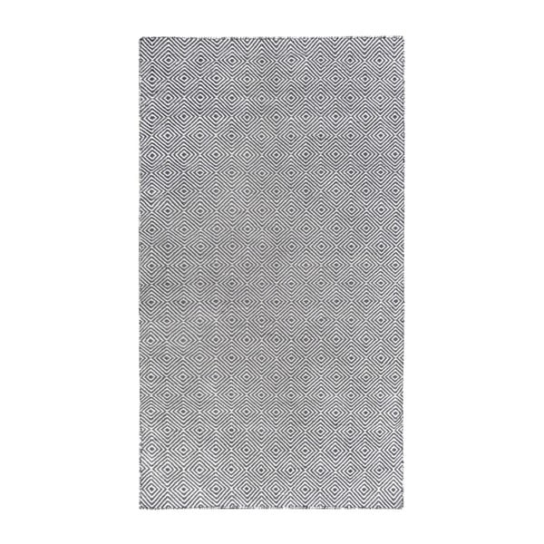 Sivý obojstranný koberec vhodný aj do exteriéru Green Decore Solitaire, 90 × 150 cm
