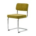 Zelená menčestrová jedálenská stolička Rupert – Unique Furniture