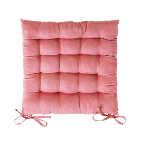 Ružový vankúš na sedenie na stoličku Casa Selección, 40 x 40 cm