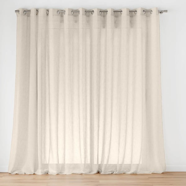 Záclona v prírodnej farbe 400x240 cm Carlin – douceur d'intérieur