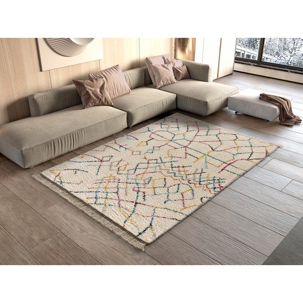 Krémovobiely koberec Universal Yveline Multi, 160 x 230 cm-image-1