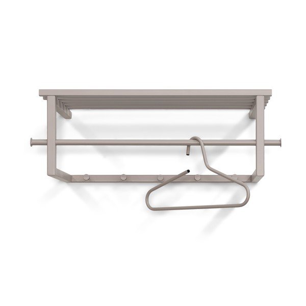 Taupe kovový nástenný vešiak s poličkou 76 cm Marco – Spinder Design-image-2