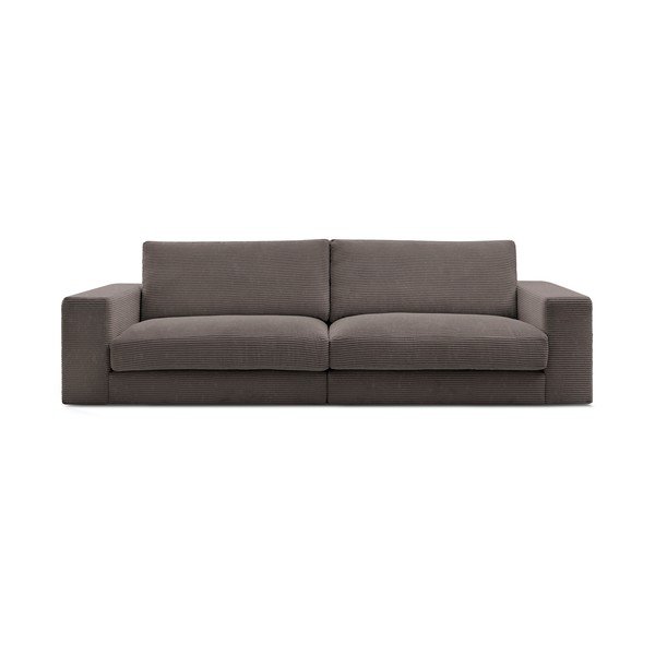 Taupe menčestrová pohovka 274 cm Leonard – Bobochic Paris