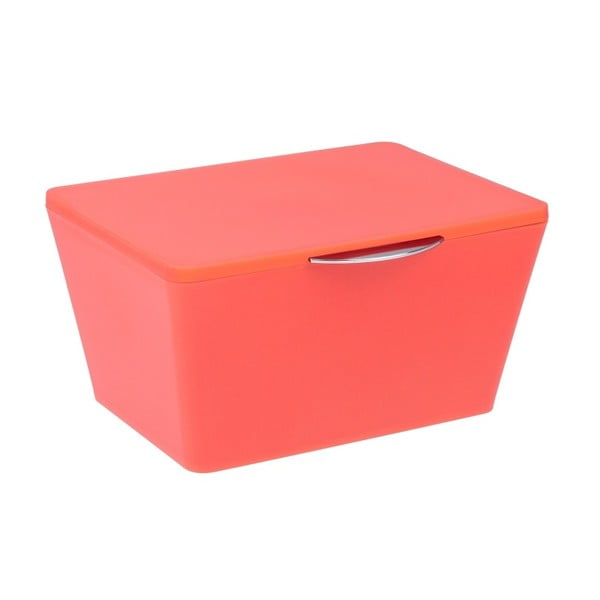 Oranžový úložný box do kúpeľne Wenko Brasil