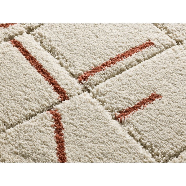 Koberec v tehlovej a krémovej farbe 160x230 cm Brenda – Universal-image-2