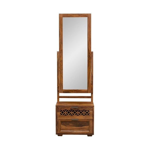 Toaletný stolík z masívneho palisandrového dreva so zrkadlom Massive Home Rosie