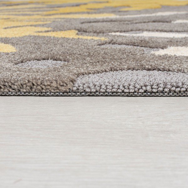 Sivo-žltý koberec Flair Rugs Soft Floral, 160 x 230 cm-image-3