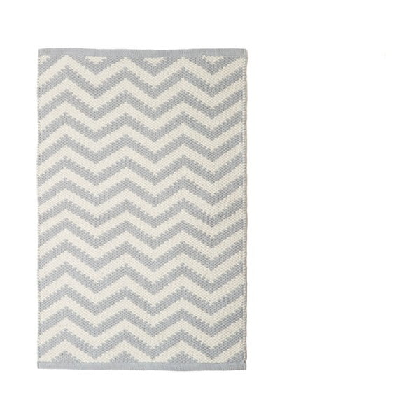 Sivý koberec TJ Serra Zigzag, 60 x 90 cm