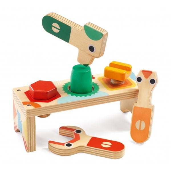 Drevená hracia súprava pre malých domácich majstrov Djeco