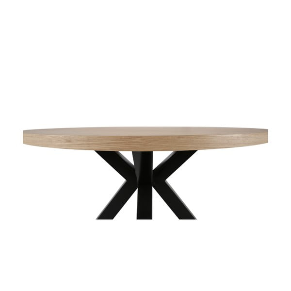 Okrúhly jedálenský stôl s čiernymi nohami Canett Maison, ø 120 cm-image-3