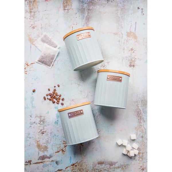 Oceľové dózy v súprave 3 ks na kávu/na sypaný čaj – Kitchen Craft-image-3