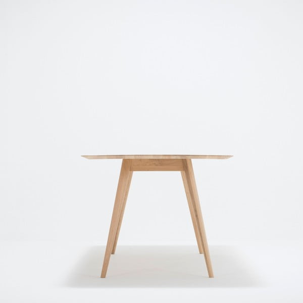 Jedálenský stôl z masívneho dubového dreva Gazzda Stafa, 220 × 90 cm-image-1