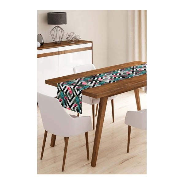 Behúň na stôl z mikrovlákna Minimalist Cushion Covers Parrot Stripes, 45 × 145 cm