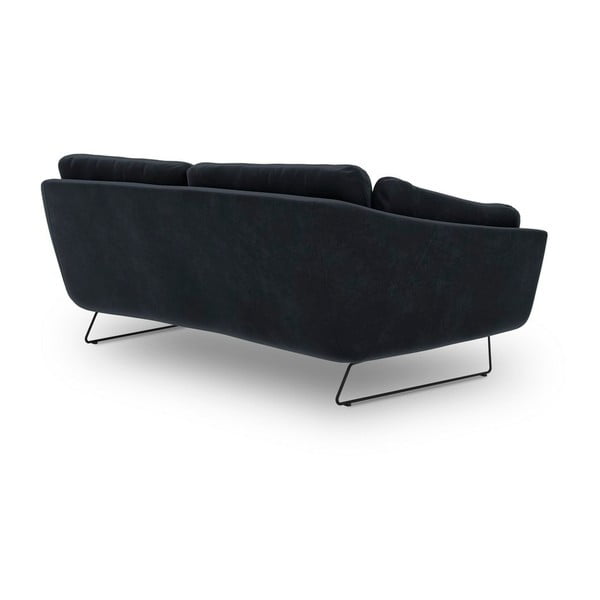 Tmavomodrá pohovka so zamatovým poťahom Windsor & Co Sofas Gravity-image-3