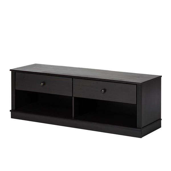 Tmavohnedý TV stolík z borovicového dreva 137x47 cm Anita – Støraa-image-2