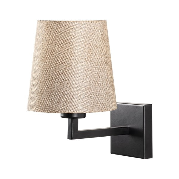 Čierne/krémovobiele nástenné svietidlo ø 18 cm Profil – Opviq lights