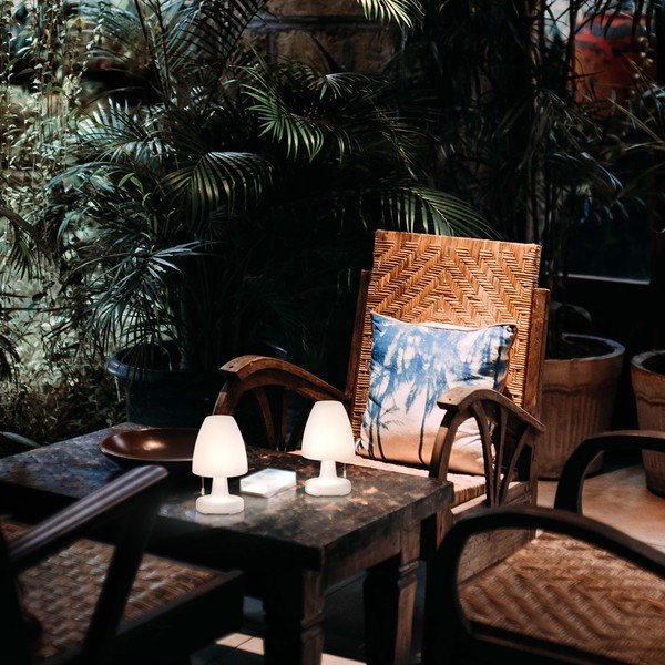 Biela LED stolová lampa (výška  25 cm) Termoli – Fischer & Honsel-image-1