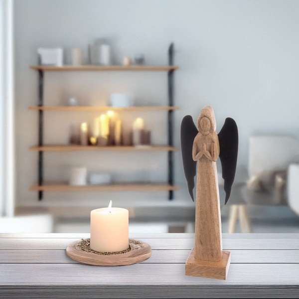 Drevená soška (výška  27 cm) Angel – Orion-image-1
