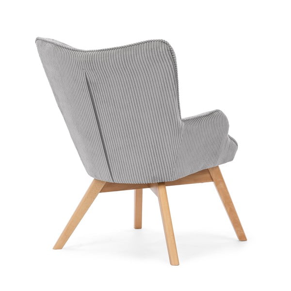 Sivé menčestrové kreslo Niko – Ropez-image-3