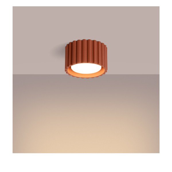 Kovové bodové svietidlo v terakotovej farbe ø 10 cm Zora – Sollux-image-4