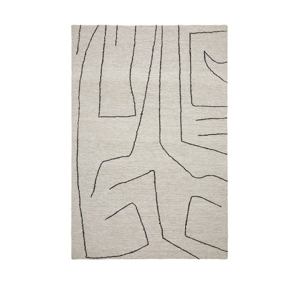 Béžový ručne tkaný vlnený koberec 200x300 cm Spati – Kave Home