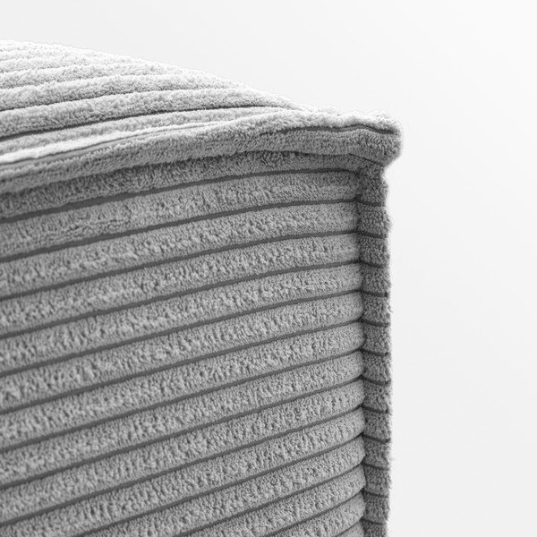 Svetlosivá menčestrová podnožka Kave Home Blok-image-1