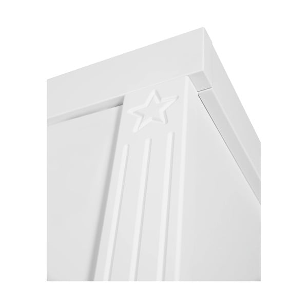 Biela detská šatníková skriňa 139x199 cm Maxi – Roba-image-4