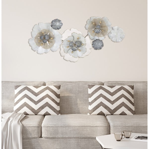 Nástenná kovová dekorácia Mauro Ferretti Flowery, 119 × 60 cm-image-4