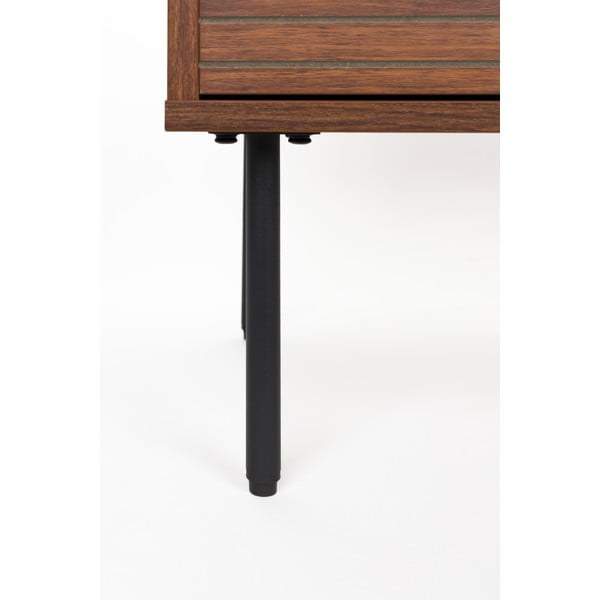 Hnedá skrinka v dekore orecha 80x130x40 cm Stripes – White Label-image-4