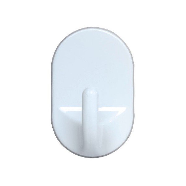 Sada 3 nástenných háčikov Wenko Medium Oval Hooks White