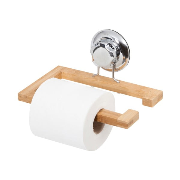 Bambusový nástenný držiak na toaletný papier Compactor-image-2